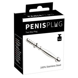   Penisplug Dilator Two-Way - acél húgycsőtágító dildó (0,5-1,1cm) 
