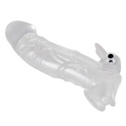 Chrystal áttetsző péniszköpeny nyuszis csikóizgatóval 23 cm