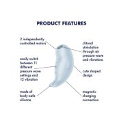 Satisfyer Seal You Soon Világoskék Fóka Csiklóizgató