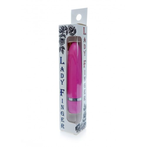 Lady finger Pink mini vibrátor 11 cm