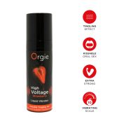 Orgie Eper ízű folyékony vibrátor 15ml 10-es erősségű