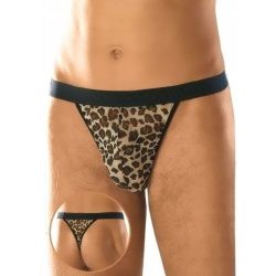 Férfi tanga leopárd mintával S/L méret