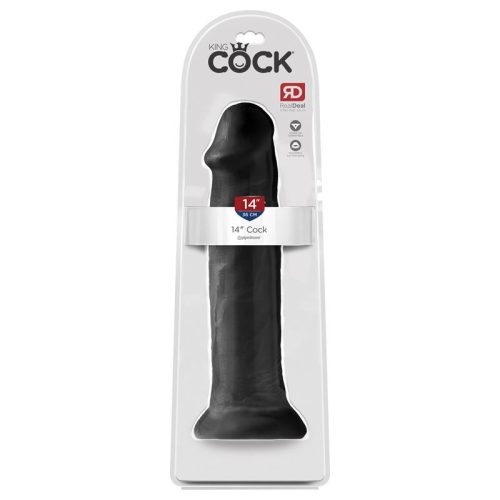 King Cock 14" dildó fekete