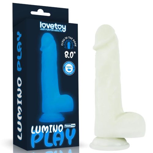 Lovetoy fluoreszkáló dildó 8"