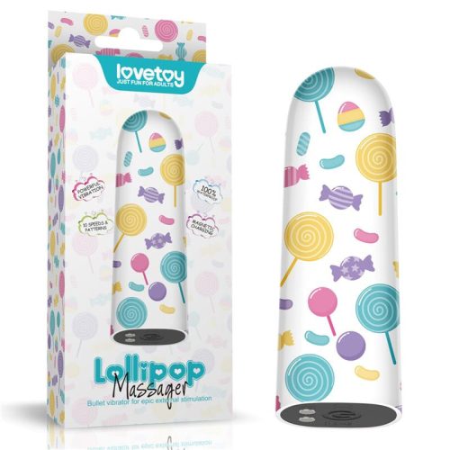 Lovetoy Tölthető Mini vibrátor Lollipop Massager 8,5 cm