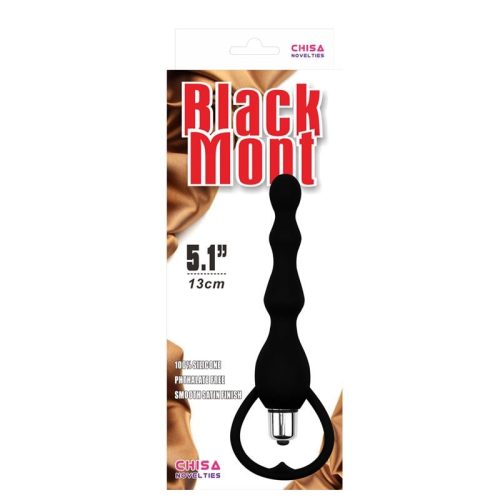 Black Mont fekete anál vibrátor 5,1" 