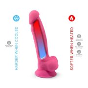 Silexd pink dupla sötétben világító sűrűségű dildó 7" 