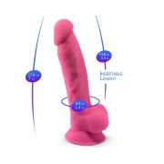 Silexd pink dupla sötétben világító sűrűségű dildó 7" 
