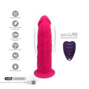 Silexd kettős sűrűségű rezgő távirányítható pink dildó 7"