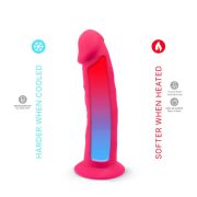 Silexd kettős sűrűségű rezgő távirányítható pink dildó 7"