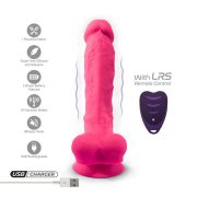 Silexd pink dupla sűrűségű rezgő, távirányítható dildó 8"