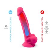 Silexd pink dupla sűrűségű rezgő, távirányítható dildó 8"