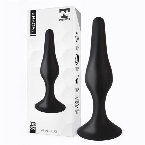 Tardenoche Trophy anális dugó 13 cm szilikon fekete