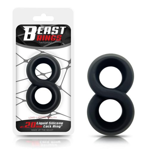 Beast Rings Fekete péniszgyűrű 20 mm
