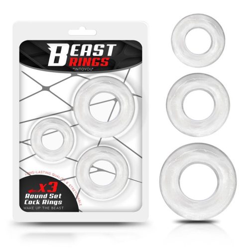 Beast rings átlátszó gyűrű 3db-os