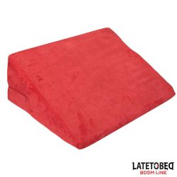 Latetobed piros habszivacs ék alakú párna