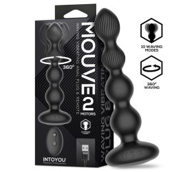Intoyou Fekete Anális Vibrátor dupla motorral 17 cm