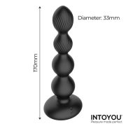 Intoyou Fekete Anális Vibrátor dupla motorral 17 cm