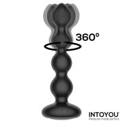 Intoyou Fekete Anális Vibrátor dupla motorral 17 cm