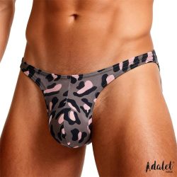 Adalet Férfi tanga L-XL méret párduc mintás pink/fekete