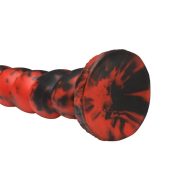 Stinger szilikon polipcsáp dildó fekete-piros 35 cm