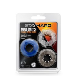 Stay Hard péniszgyűrű 3 darabos