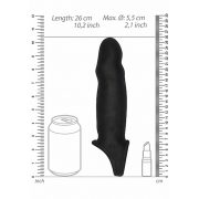 Sono fekete szilikon péniszköpeny 26 cm