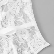 Szexi csipke body fehér S méret