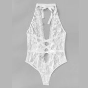 Szexi csipke body fehér XXXL méret