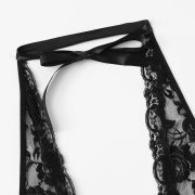Szexi csipke body fekete XL méret
