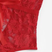 Szexi csipke body piros XXL méret